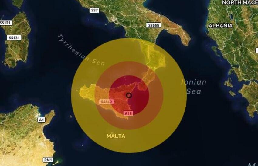 Forte terremoto a largo di Malta, avvertita anche in Sicilia: magnitudo 5.5