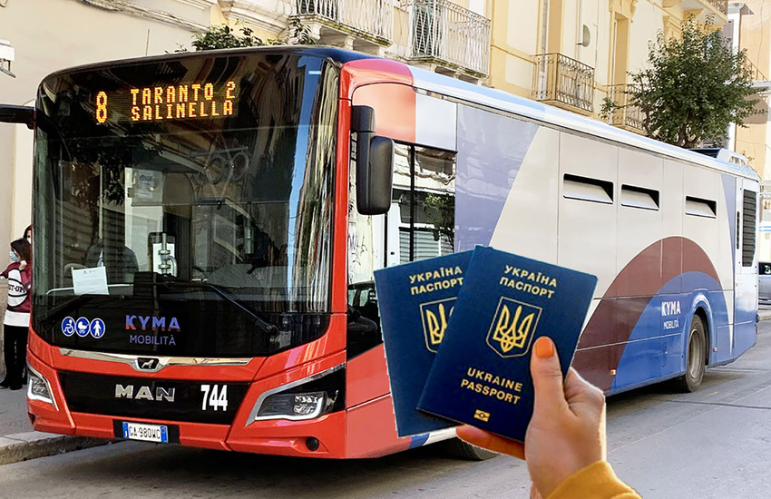 Kyma Mobilità Amat: abbonamenti gratuiti per profughi di guerra ucraini