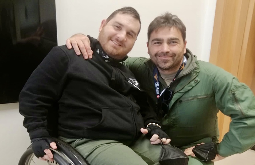 Taranto: Corso di elisoccorso per un ragazzo disabile tarantino