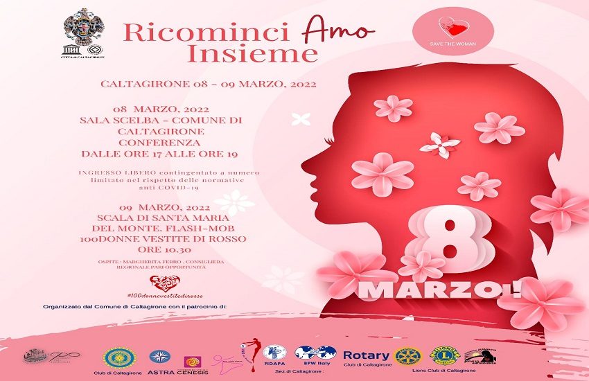 Caltagirone, RicominciAmo Insieme: due giorni di iniziative per la Festa della Donna