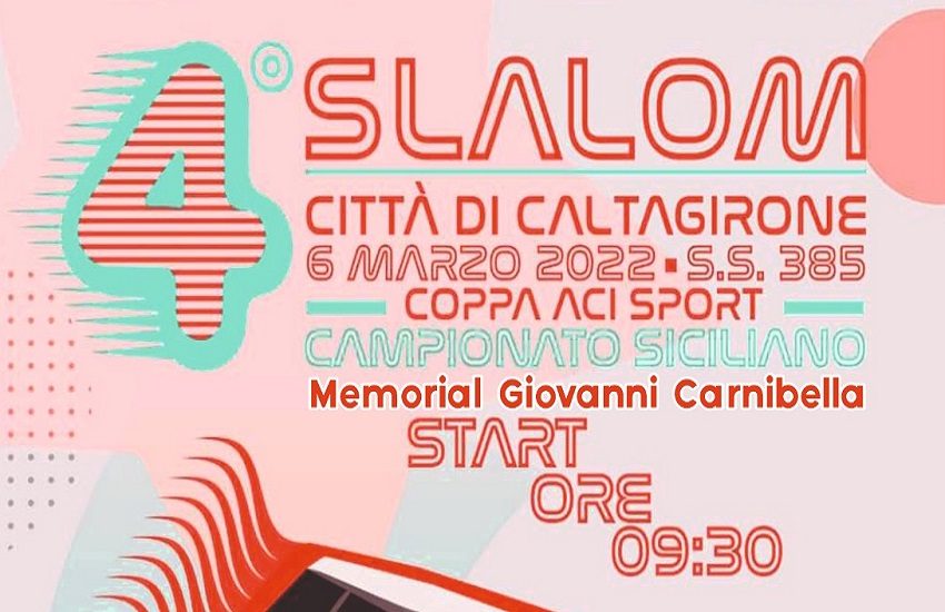 IV Slalom Città di Caltagirone domenica 6 marzo sulla SS 385: partenza alle 9,30