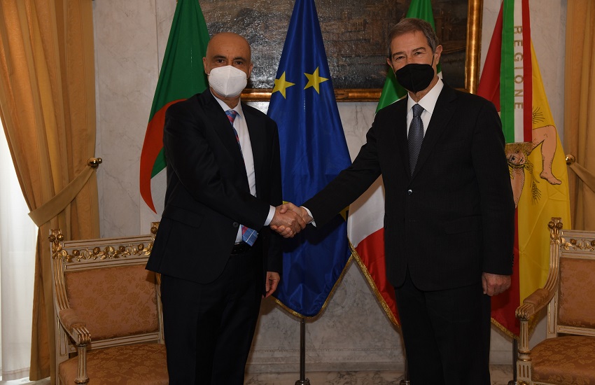 Incontro presidente Musumeci con ambasciatore Algeria: consolidamento rapporti economici e formazione Politecnico del Mediterraneo