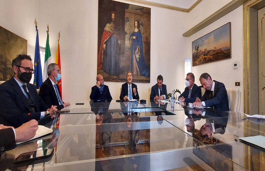 Guerra in Ucraina, Musumeci e assessori Armao, Falcone e Turano incontrano vertici di Confindustria Sicilia