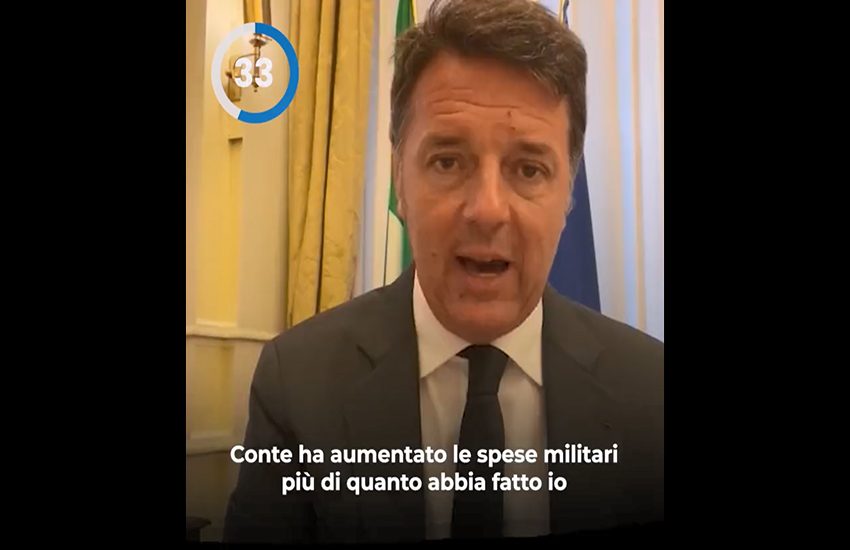 Renzi attacca Conte: “Ha cambiato idea sulle armi per colpire Draghi” (VIDEO)
