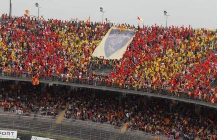 Perugia- Lecce: il dato definitivo dei tifosi giallorossi
