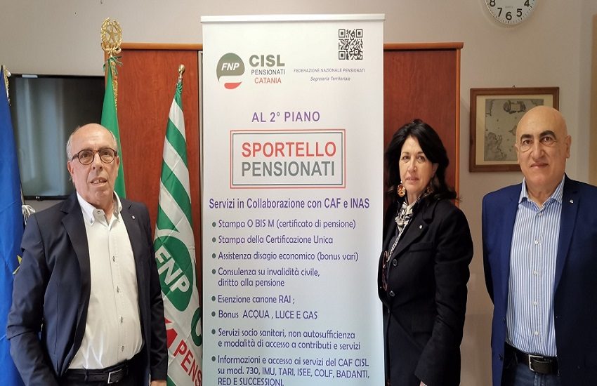 Fnp Pensionati Cisl Catania apre sportello di assistenza in via Vincenzo Giuffrida