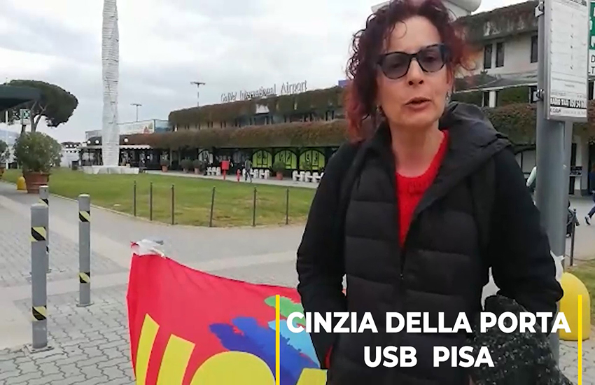 "Dall’aeroporto di Pisa armi all’Ucraina mascherate da aiuti umanitari”: la denuncia dell'Usb