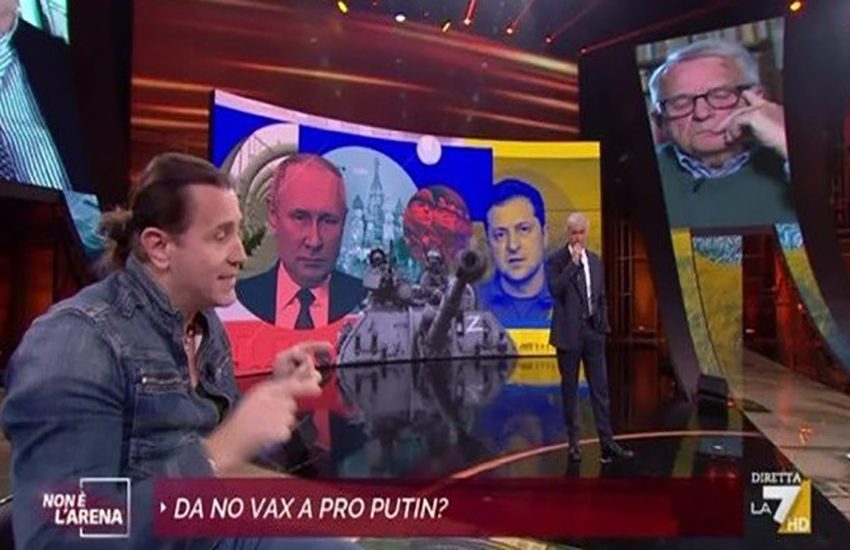 Povia da Giletti: “Zelensky più responsabile di Putin, dovrebbe abdicare!” (VIDEO)