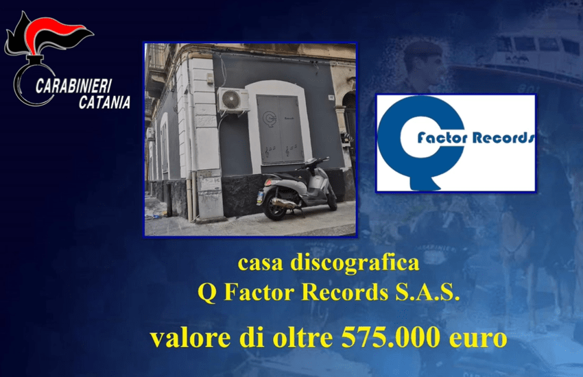 Mafia: Posti i sigilli a casa discografica “Q Factor Records”