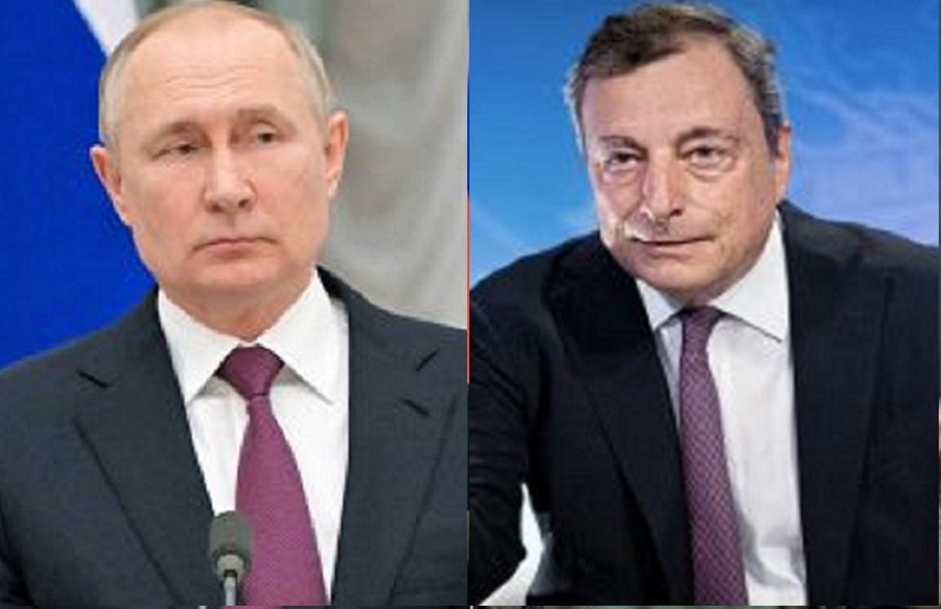 Di Maio: "Nelle prossime ore il premier Mario Draghi sentirà il presidente Putin"