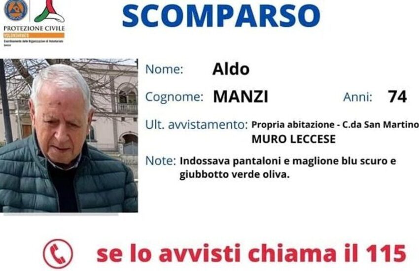 Anziano scomparso, ricerche terminate in tragedia. 74enne ritrovato morto