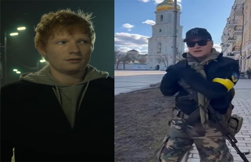 Ed Sheeran, Pink Floyd, il cantante che si arruola: la musica per l’Ucraina (VIDEO)