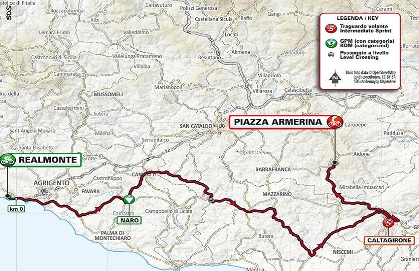 Tappa siciliana Giro d’Italia a Caltagirone giovedì 14 aprile: ecco le ordinanze per l’occasione