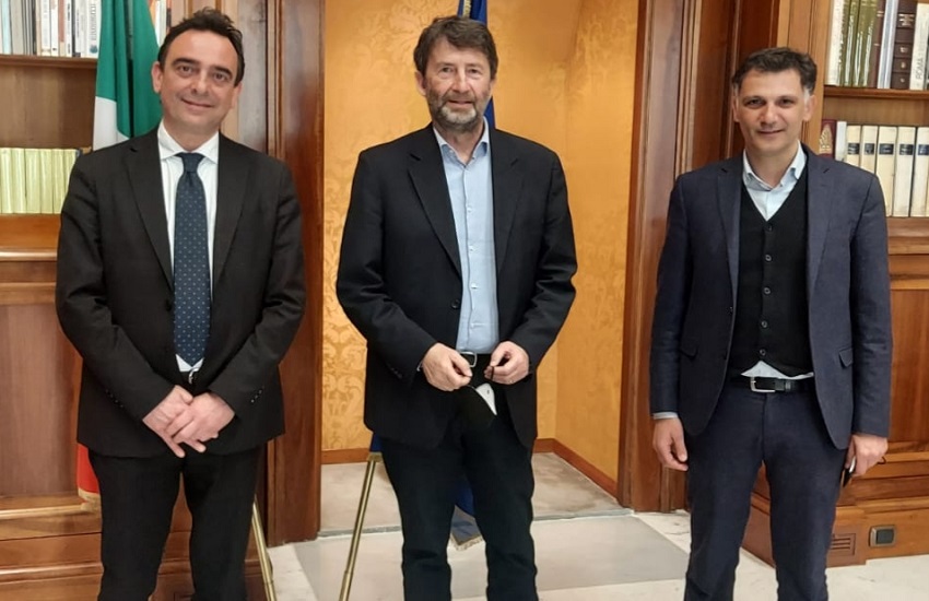 Caltagirone, sindaco Roccuzzo in visita al ministro della Cultura Franceschini