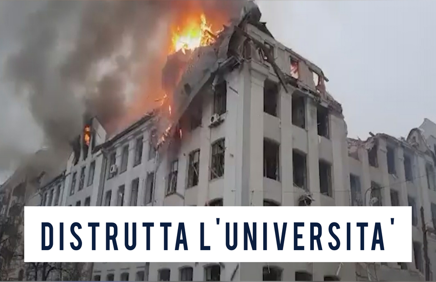 Ucraina, distrutta l’Università di Karazin