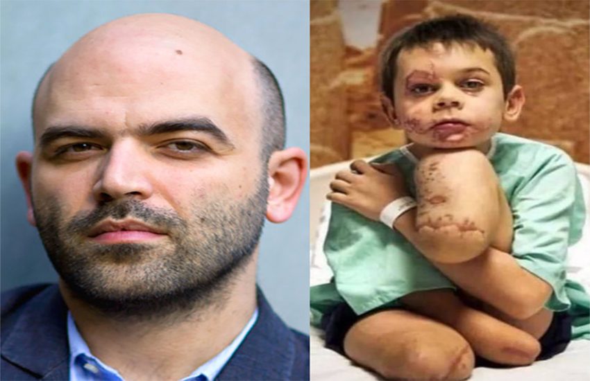 Ucraina: la clamorosa fake di Roberto Saviano sul bambino mutilato (VIDEO)