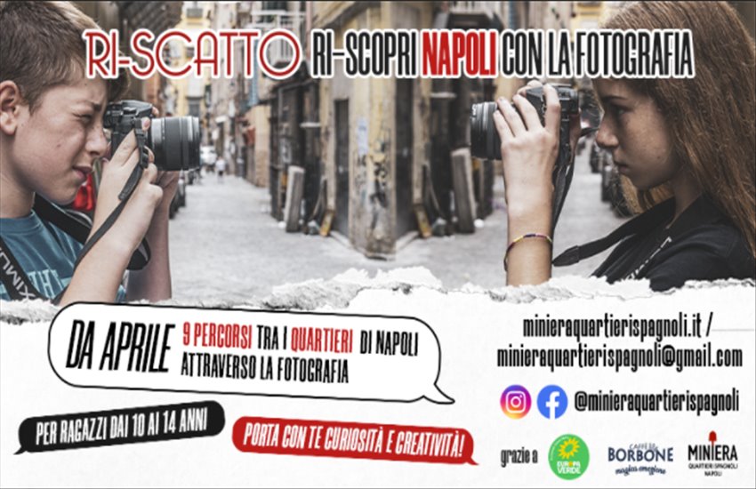 Ri-Scatto, parte il nuovo progetto dedicato ai bambini per riscoprire Napoli attraverso la fotografia