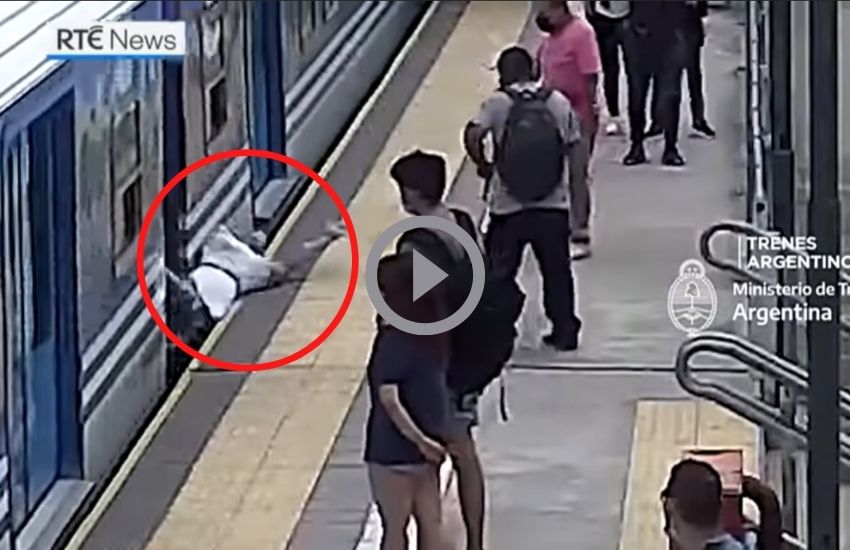 Video shock! Donna sviene e cade sotto un treno in corsa poi, accade un miracolo