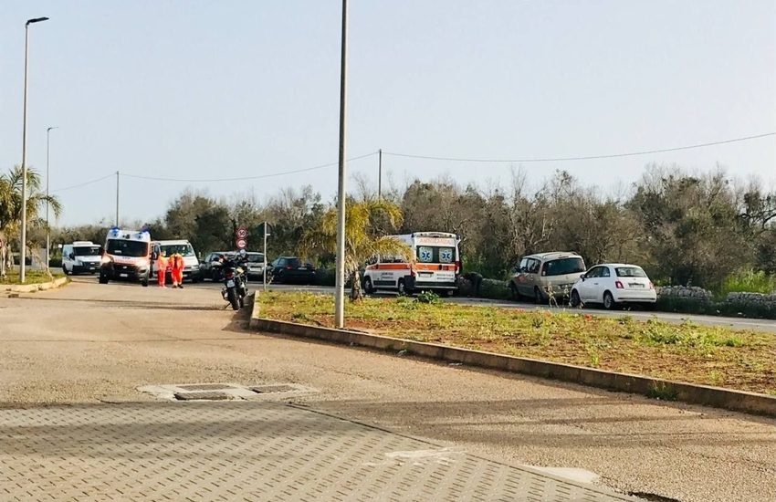 Paura nel Salento. Si schianta contro il muretto a secco sulla provinciale