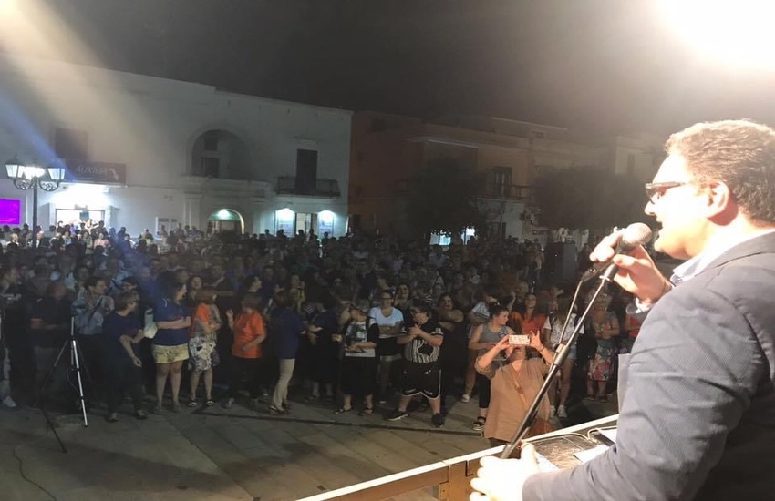 Palagiano: Domiziano Lasigna in piazza per il primo comizio elettorale