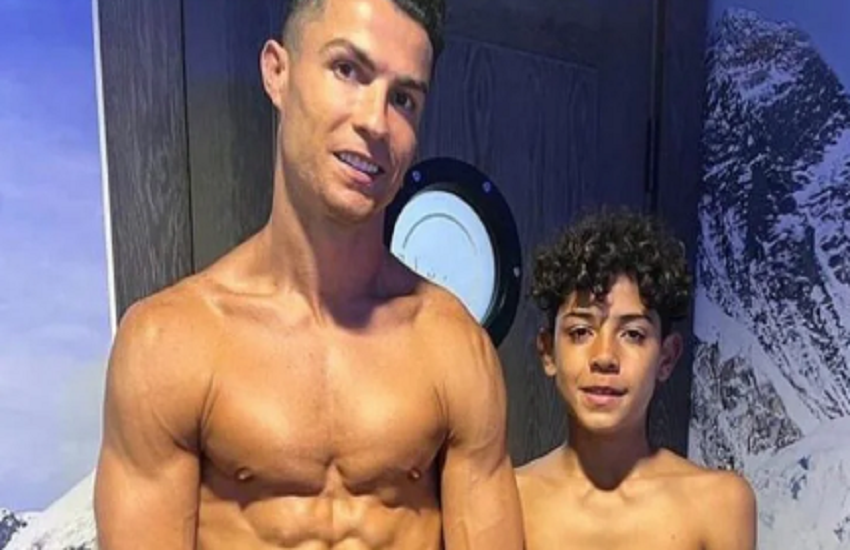 Cristiano Ronaldo nella camera criogenica: “Una sessione di recupero con mio figlio”