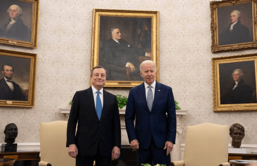 Draghi: “Biden ha ringraziato l’Italia come partner forte. La Russia non è più Golia” (VIDEO)