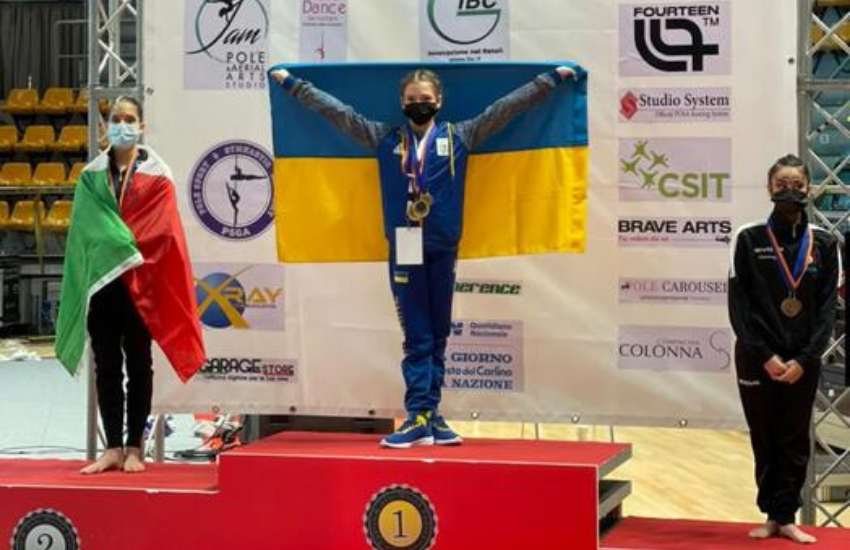 Ucraina: atleta 12enne fugge dalla guerra e conquista gli Europei grazie all’Italia