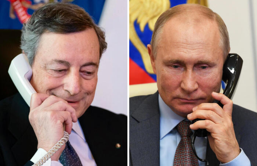 Draghi telefona a Putin: “Garantiremo gas all’Italia”