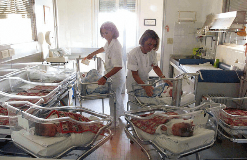 Neonata positiva alla cocaina ricoverata in ospedale
