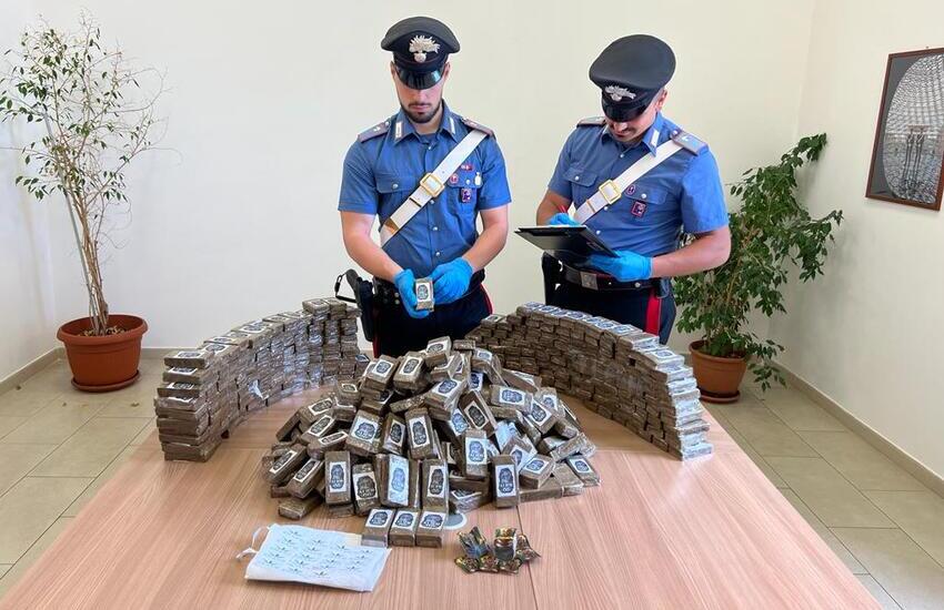 Primavalle, maxi-sequestro da 50 kg di hashish, arrestato pusher 32enne
