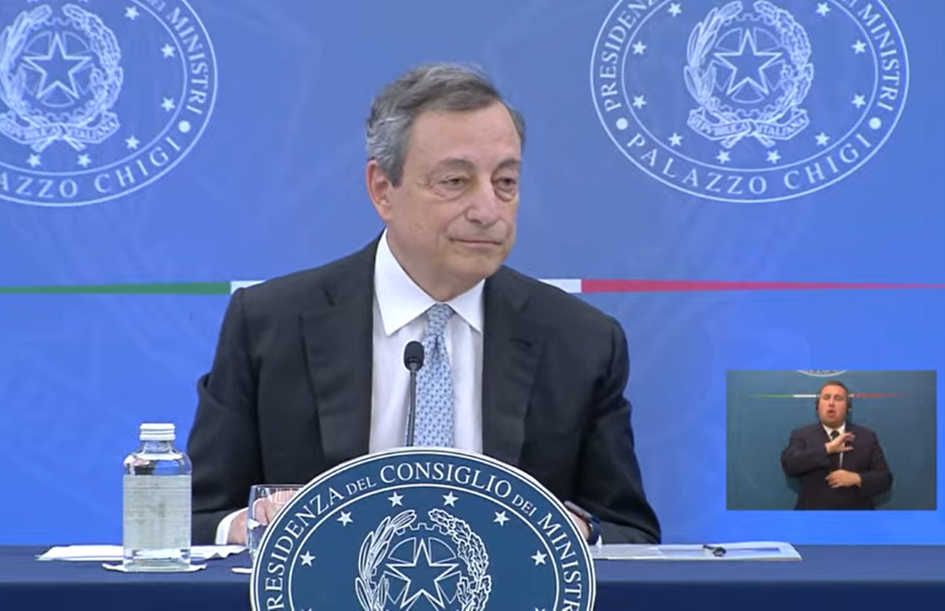 Draghi, conferenza stampa in diretta: “Italia seria e credibile” (VIDEO)