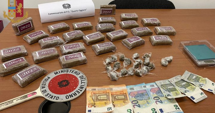 Milano: 3 kg di droga nascosta in camera da letto, un arresto