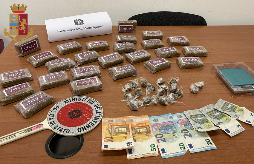 Milano: 3 kg di droga nascosta in camera da letto, un arresto
