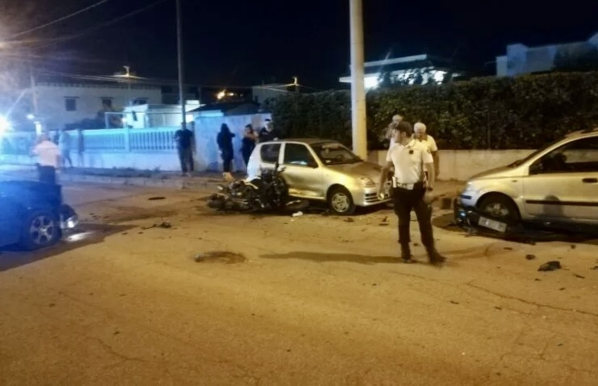 Taranto: Scontro auto-moto, un ferito grave