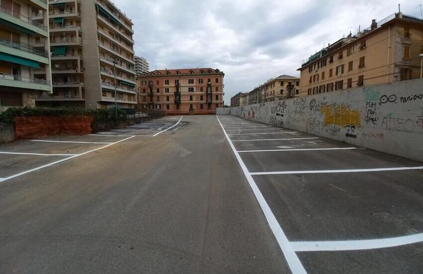 Pegli, ripristinata l’area-parcheggio di via Opisso