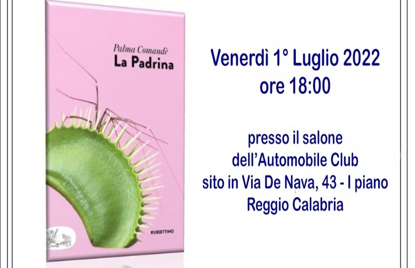 Reggio Calabria, domani la presentazione del nuovo libro della scrittrice Palma Comandè