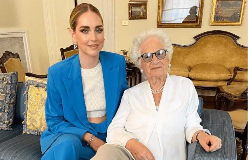 Chiara Ferragni a casa di Liliana Segre: “La sua storia mi ha molto colpito”