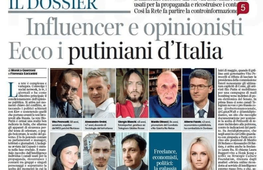 Liste filo-putiniani, Gabrielli: “Non esiste un Grande Fratello, una Spectre in Italia” (VIDEO)