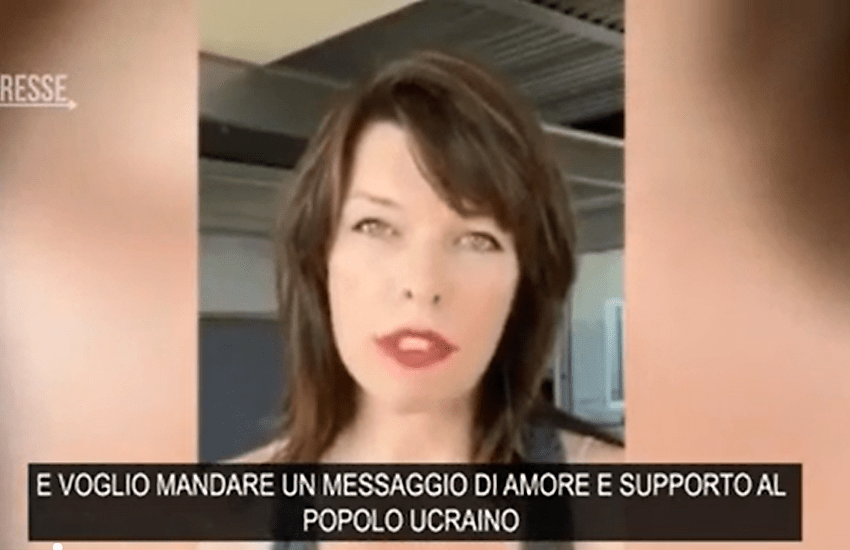 L’attrice ucraina con sangue russo si schiera: “Preghiamo per voi” (VIDEO)