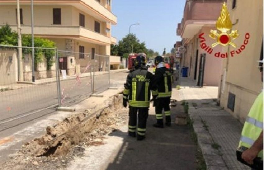 Paura nel Salento. Fuga di gas durante i lavori, evacuate famiglie e negozi