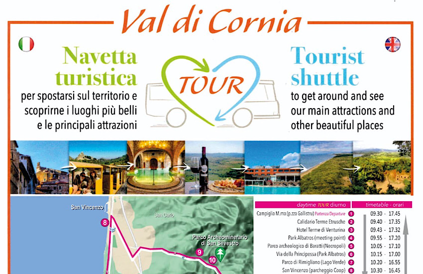 Navetta Tour AmaCampigliaMarittima: ripartenza da 1 agosto