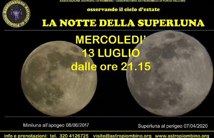 “La Notte della SUPERLUNA” 13 luglio 2022