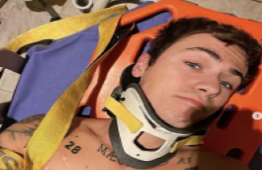 Federico Rossi vittima di un incidente in acqua, le immagini postate sui social: “Poteva andarmi peggio”