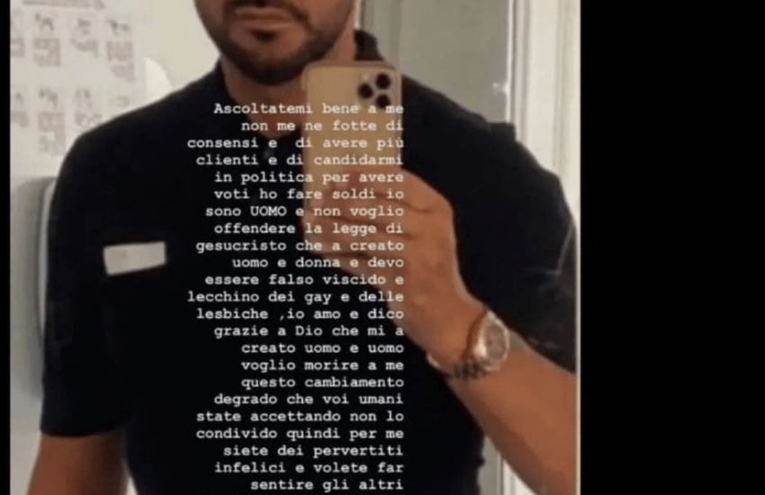 Napoli, bufera sul titolare della pizzeria Dal Presidente: “Omm e mer**”