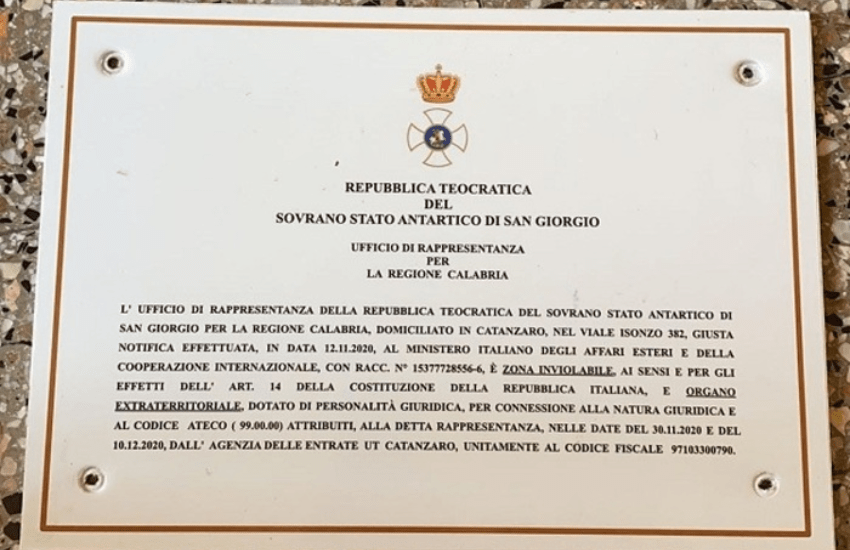 Lo Stato Teocratico Antartico di San Giorgio: la clamorosa supercazzola dei truffatori (VIDEO)