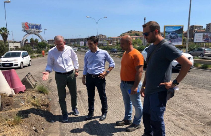 Avviati lo scorso lunedì i lavori di ripavimentazione della bretella circonvallazione-Tangenziale nel quartiere Nesima