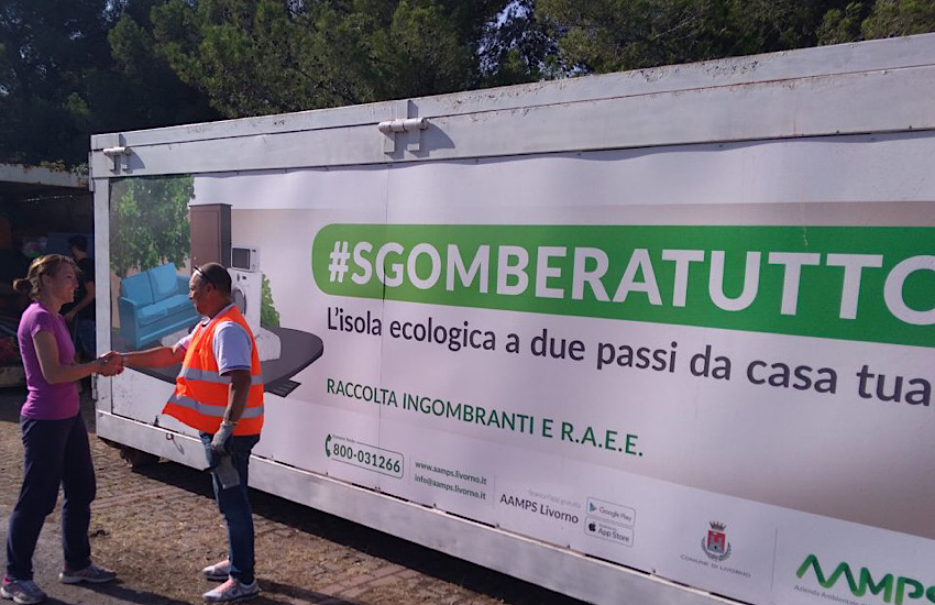 Prosegue il tour cittadino con AAMPS e il Comune di Livorno per disfarsi gratuitamente degli ingombranti e di tante altre tipologie di rifiuti