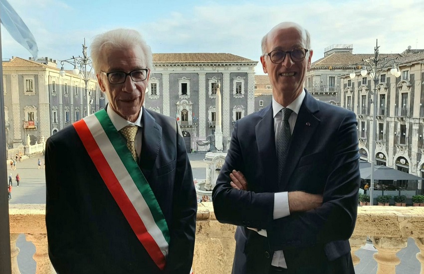 Comune di Catania, il commissario Portoghese riceve l’ambasciatore belga De Bauw