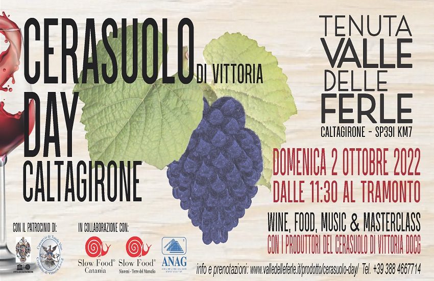 Cerasuolo di Vittoria 2022 domenica 2 ottobre a Tenuta delle Ferle a Caltagirone