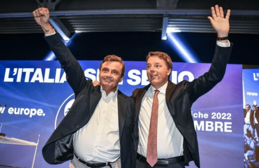 Calenda: “Con Pd e M5S manco morto”. Renzi: “O vince l’Italia o vince la Meloni”